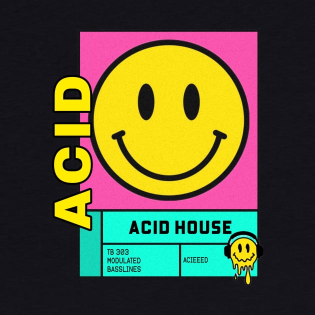 ACID HOUSE - Smiley (pink) by DISCOTHREADZ 